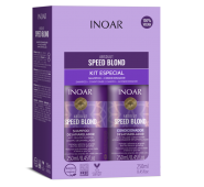 Inoar Speed Blond Duo Kit Pilkinantis, drėkinantis rinkinys šviesiems plaukams 2x250ml